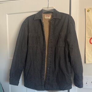 Wrangler Men's Dark Gray Shirt Jacket